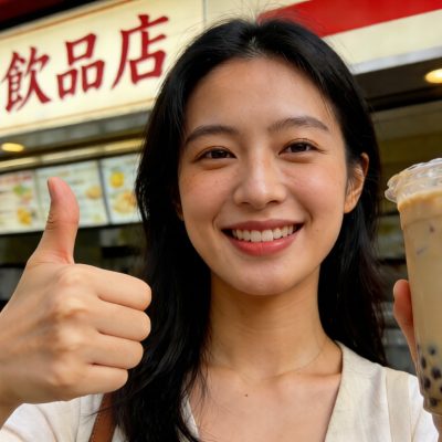 女客戶感到滿意